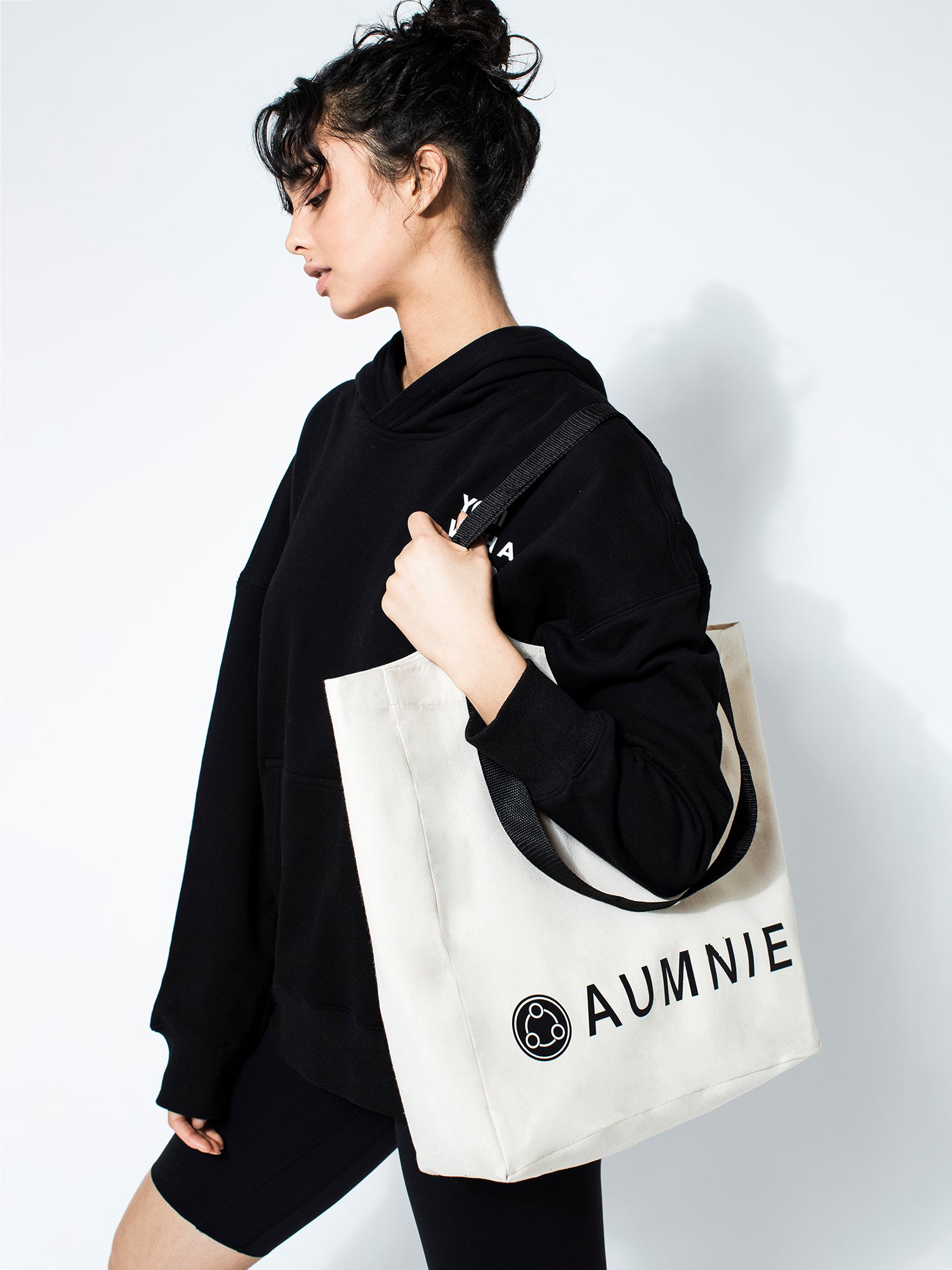 DUAL HANDLE TOTE, BEIGE