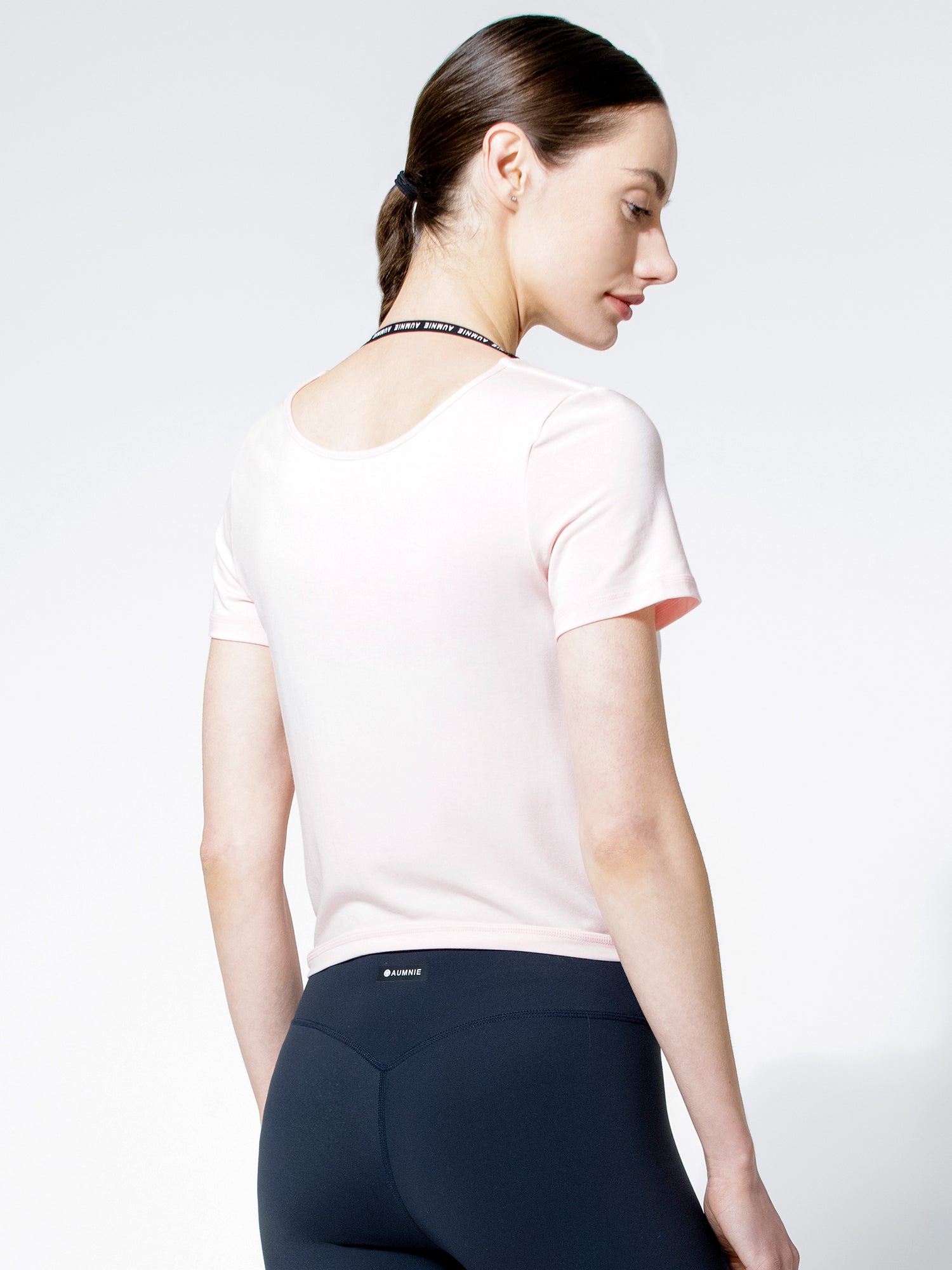 MODAL TWIST TEE, BALLET PINK