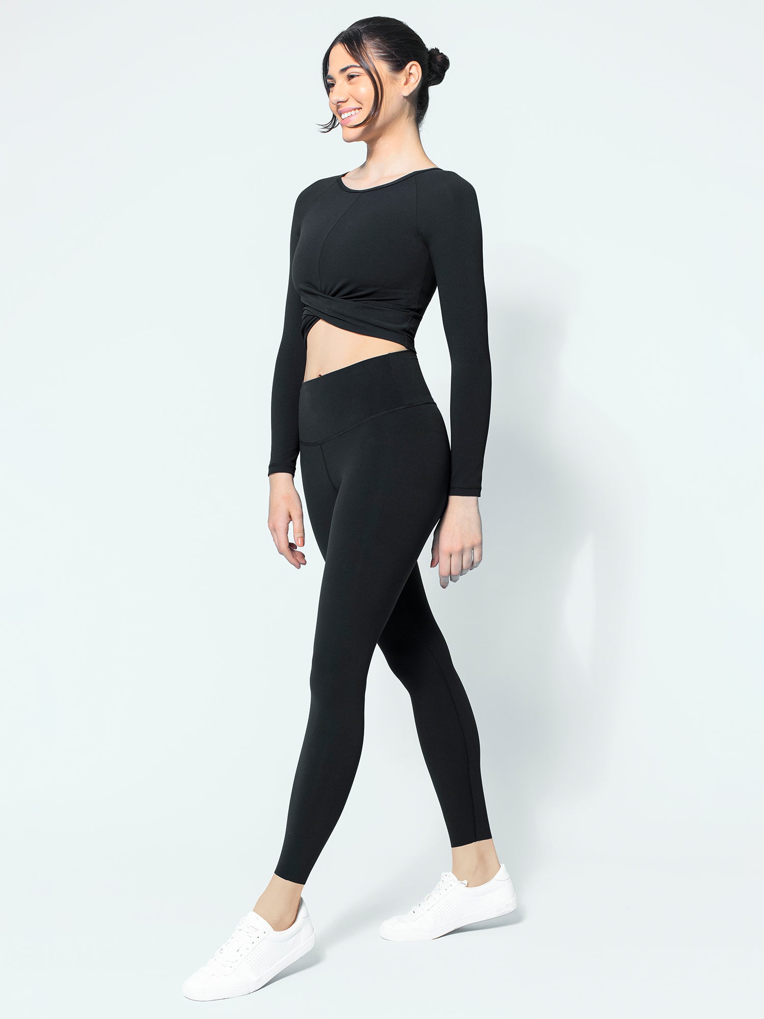 NUDE SHAPE PANTS, BLACK