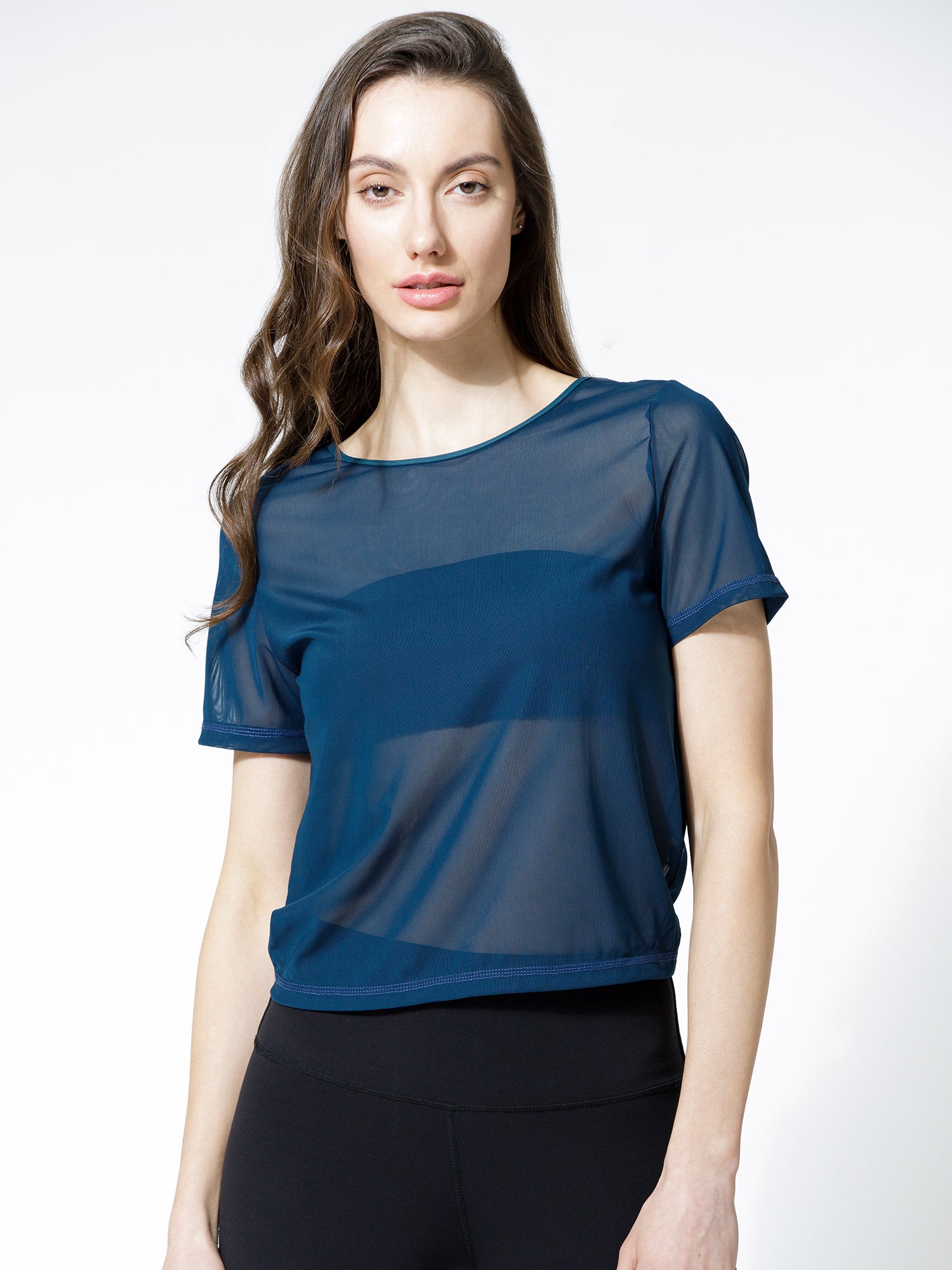 MESH TWIST TEE, LAKE MESH