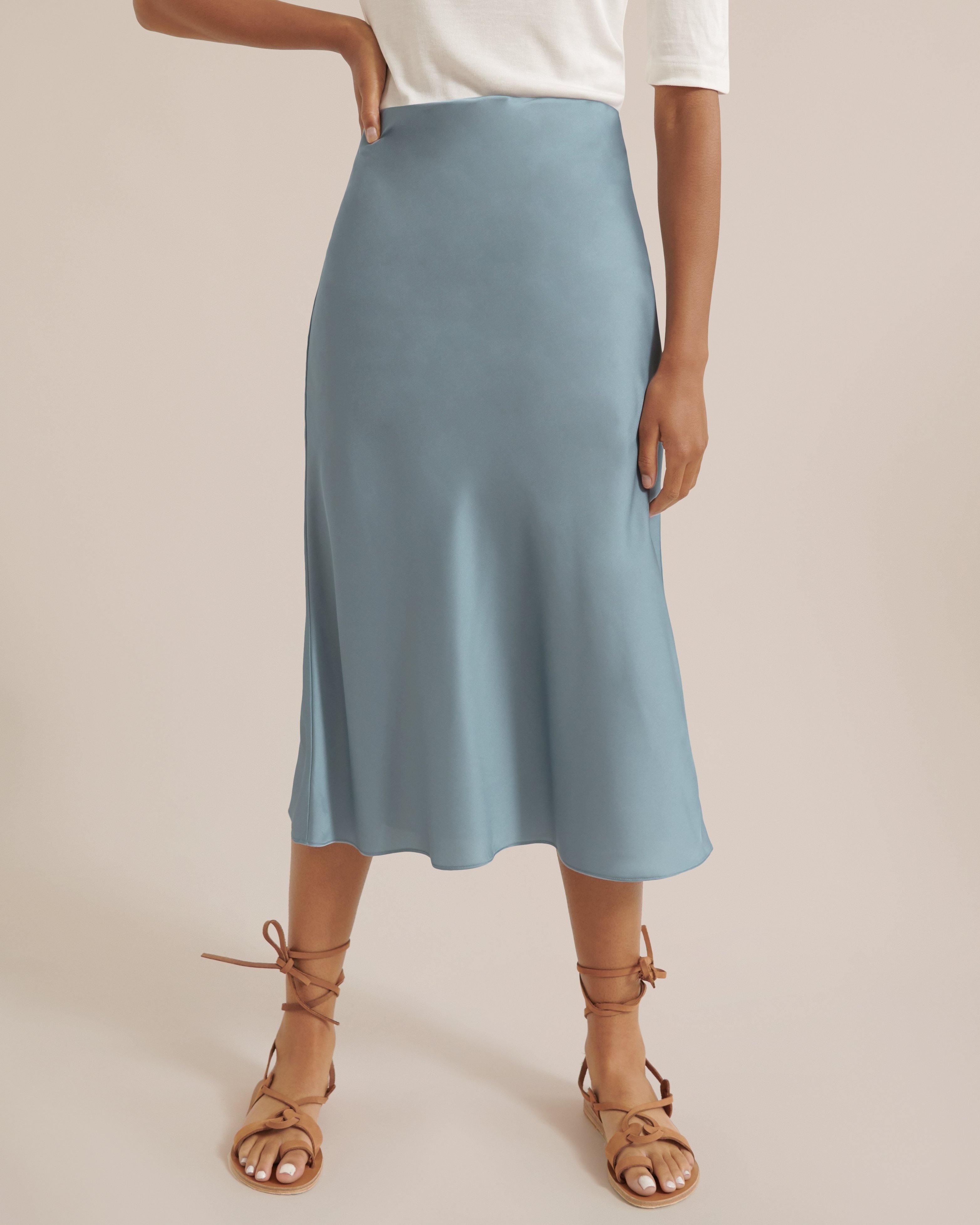 Dakota Satin Slip Skirt - souvikdeysample