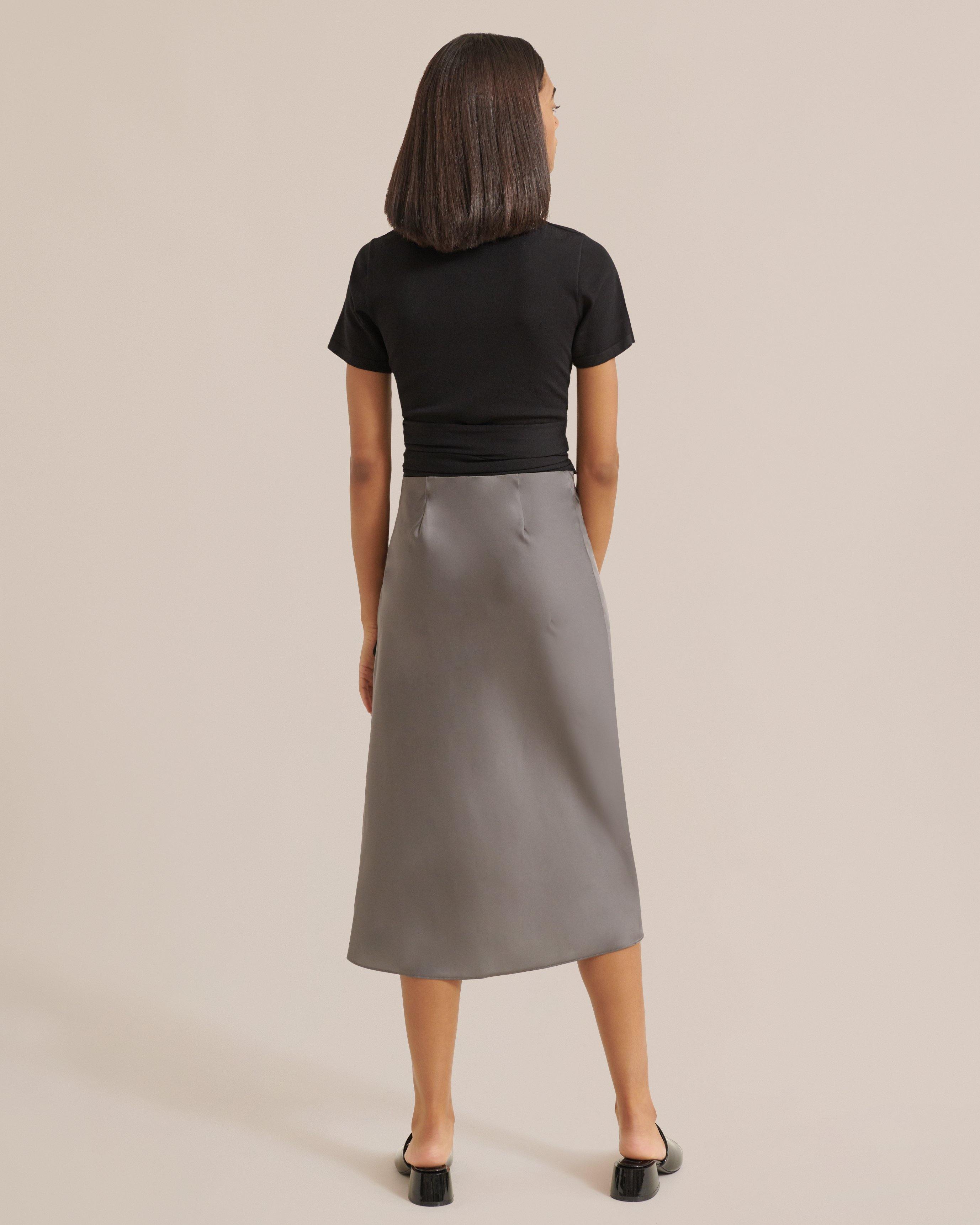 Dakota Satin Slip Skirt - souvikdeysample