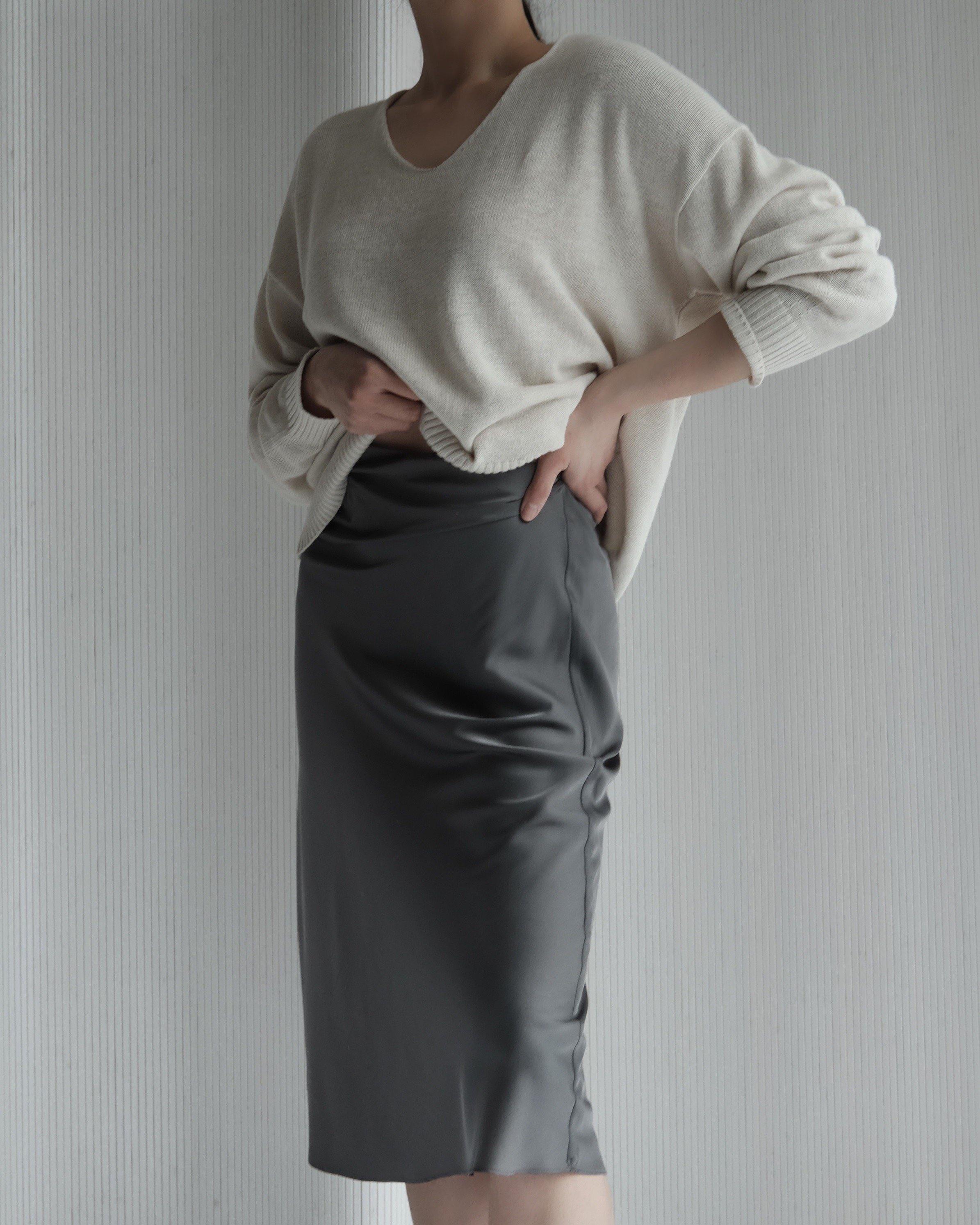 Dakota Satin Slip Skirt - souvikdeysample