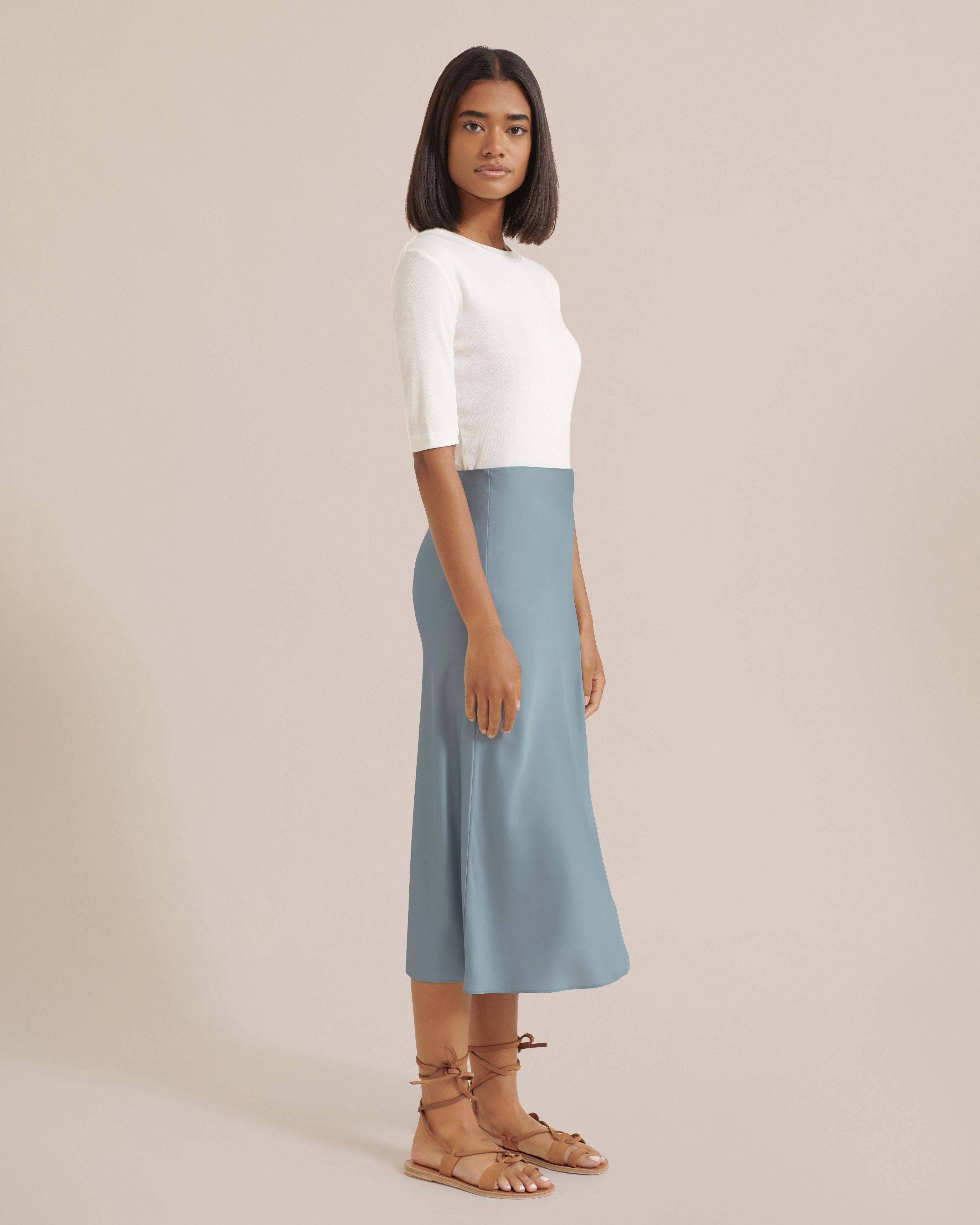 Dakota Satin Slip Skirt - souvikdeysample