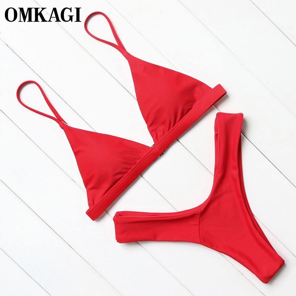 OMKAGI Brand Swimwear Women Swimsuit Sexy Push Up Micro Bikinis Set Swimming Bathing Suit Beachwear Summer Brazilian Bikini 2019 - souvikdeysample
