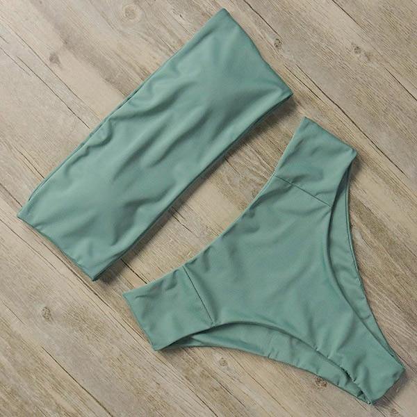 RUUHEE Bandage Bikini Swimwear Women Swimsuit High Waist Bikini Set 2020 Bathing Suit Push Up Maillot De Bain Femme Beachwear - souvikdeysample