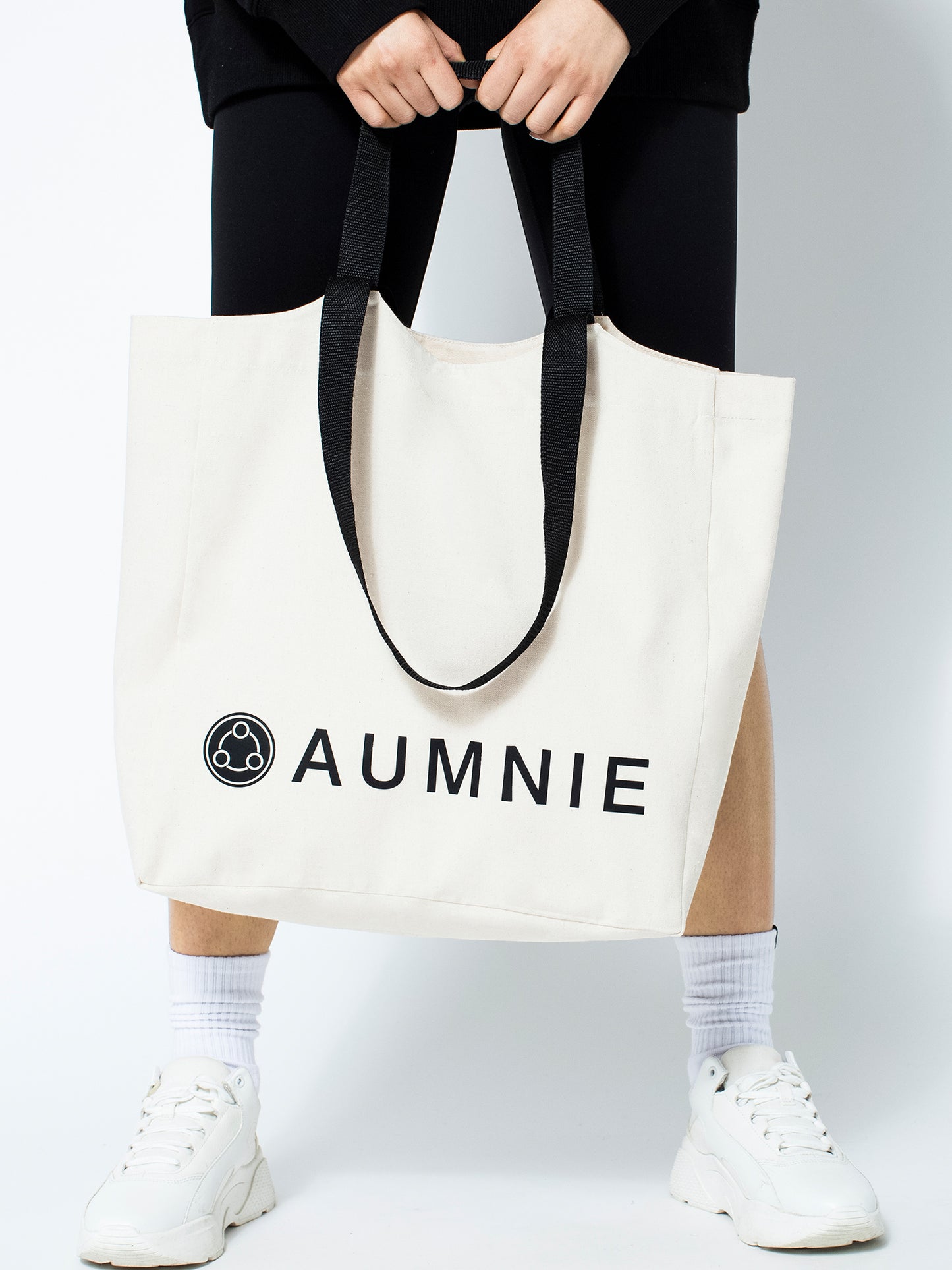 DUAL HANDLE TOTE, BEIGE