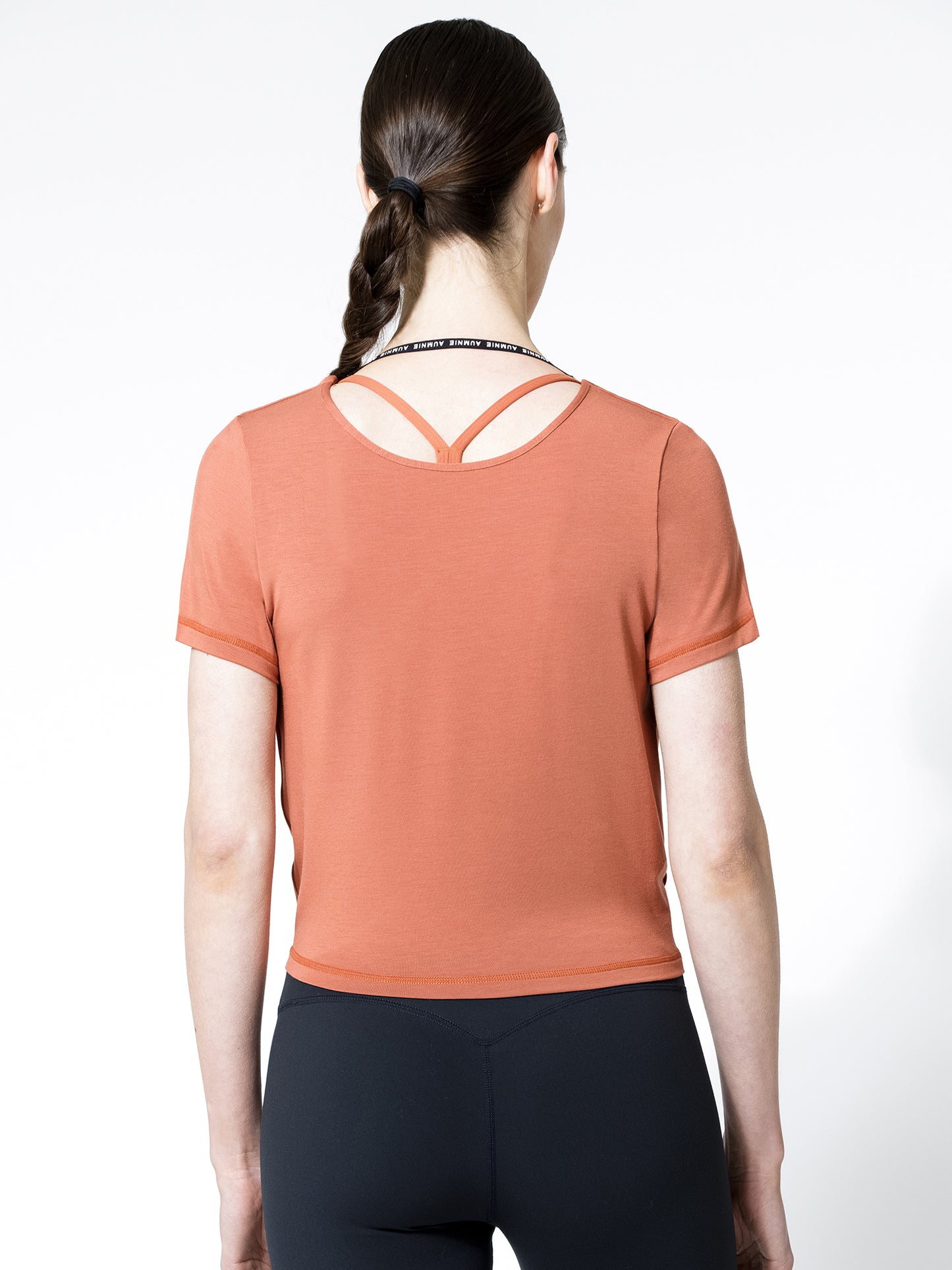 MODAL TWIST TEE, CLAY