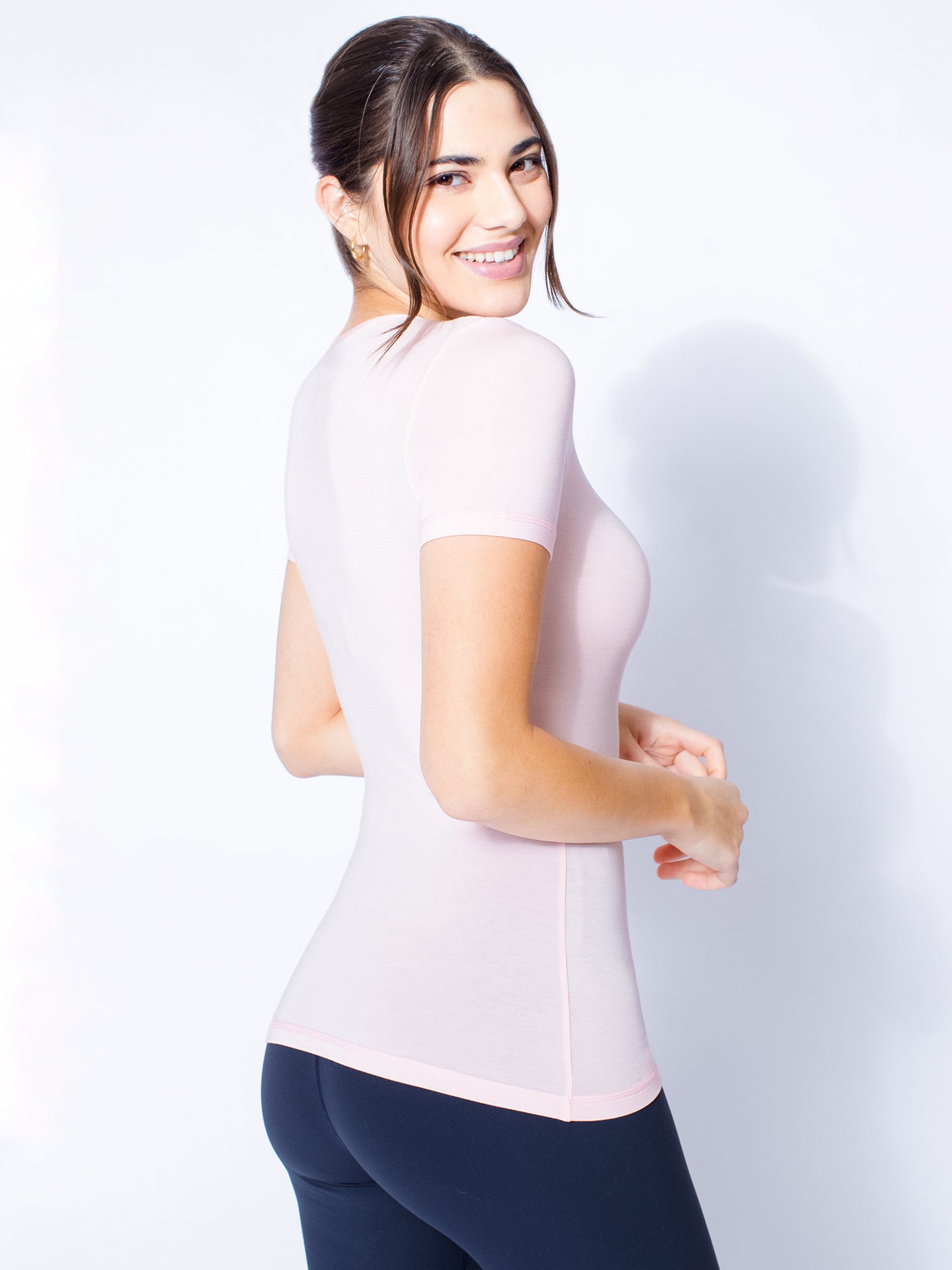 MODAL INTRO TEE, BALLET PINK