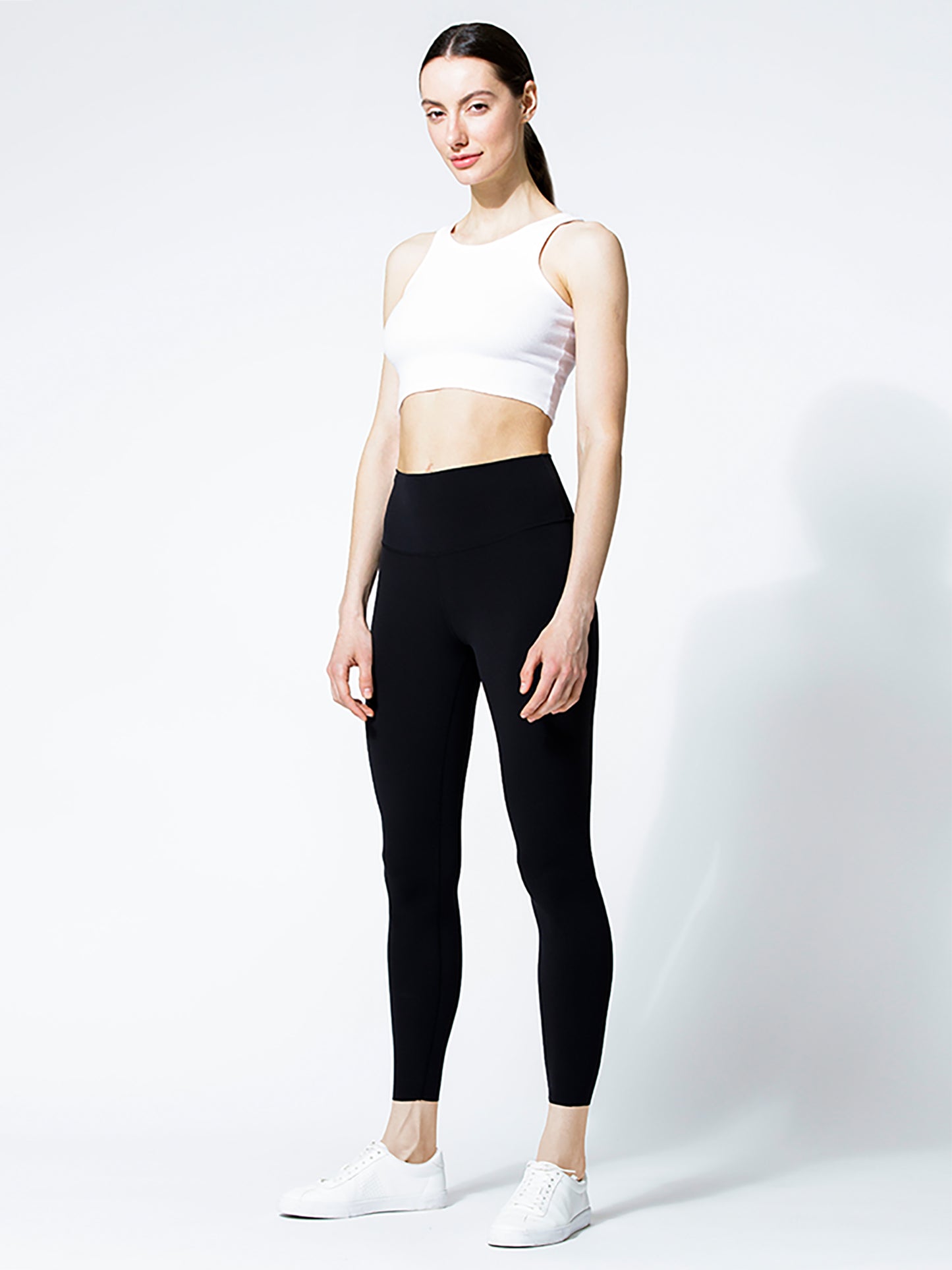 RIBBED COTTON TANK, WHITE