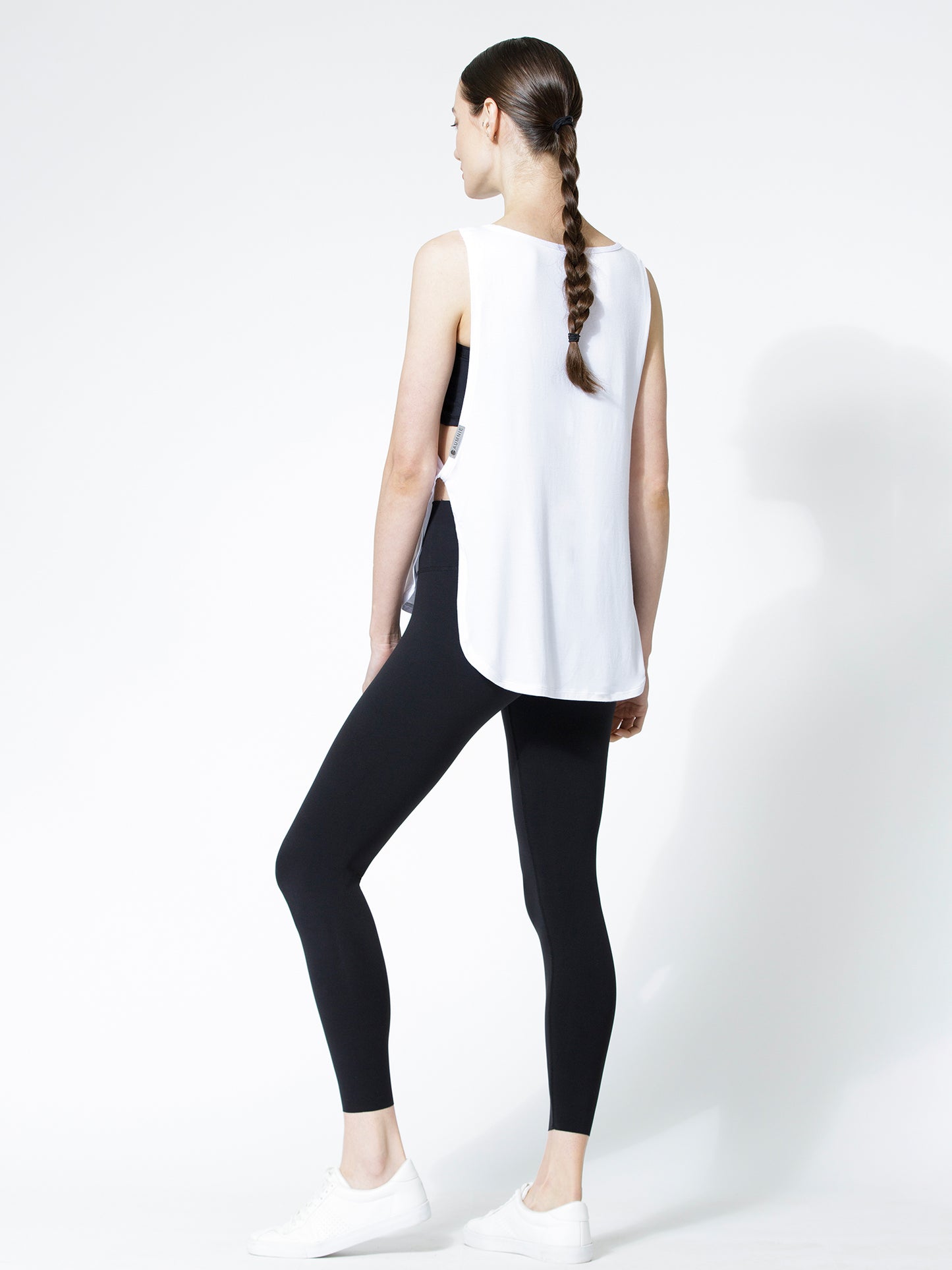 SIDE TWIST OVERSIZED TEE, WHITE