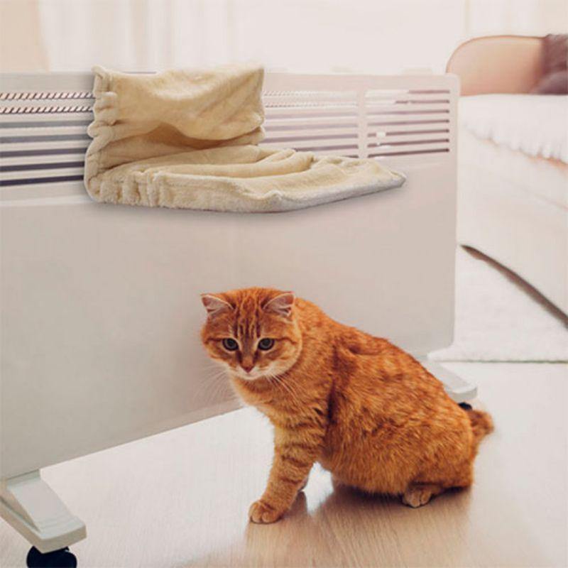 Cat Radiator Bed  Pet Hammock  Washable  Removable Mat with Metal Frame - souvikdeysample