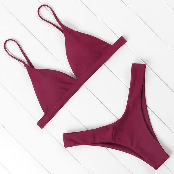 OMKAGI Brand Swimwear Women Swimsuit Sexy Push Up Micro Bikinis Set Swimming Bathing Suit Beachwear Summer Brazilian Bikini 2019 - souvikdeysample