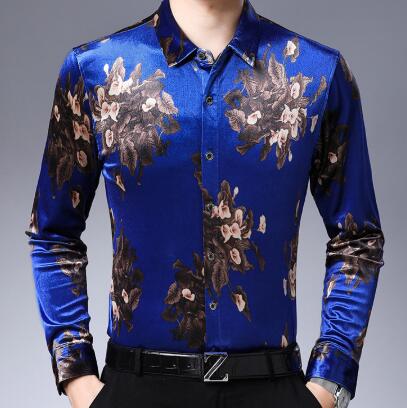 Velvet Shirts Mens