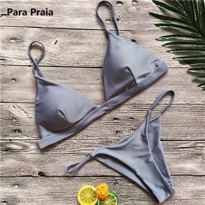 9 Colors Solid Bikini Set 2019 Sexy Push Up Swimwear Women Brazilian Swimsuit Low Waist Biquini Halter Two Pieces Bathing Suit - souvikdeysample
