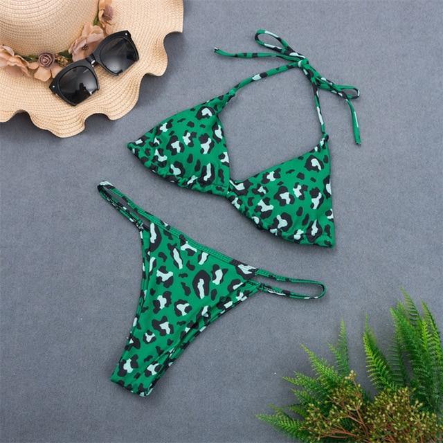 9 Colors Solid Bikini Set 2019 Sexy Push Up Swimwear Women Brazilian Swimsuit Low Waist Biquini Halter Two Pieces Bathing Suit - souvikdeysample