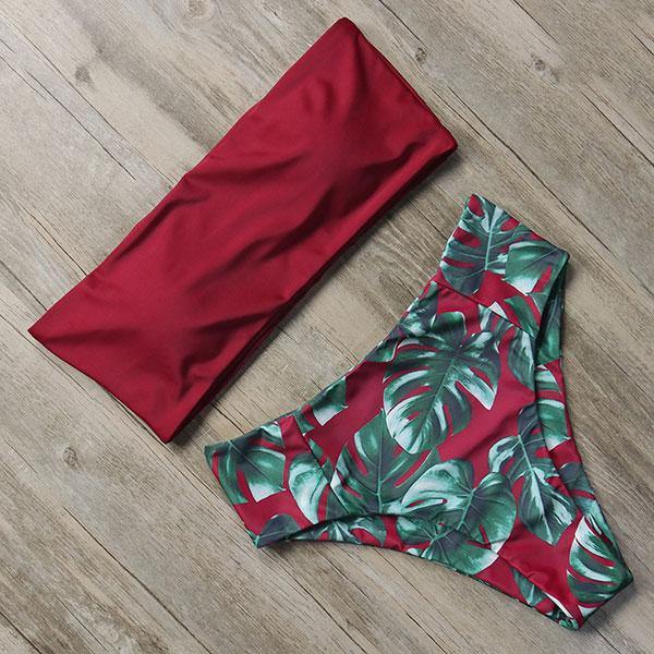RUUHEE Bandage Bikini Swimwear Women Swimsuit High Waist Bikini Set 2020 Bathing Suit Push Up Maillot De Bain Femme Beachwear - souvikdeysample