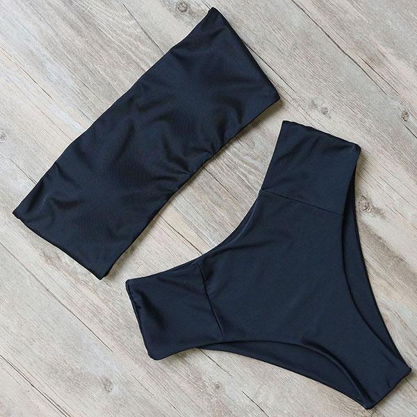 RUUHEE Bandage Bikini Swimwear Women Swimsuit High Waist Bikini Set 2020 Bathing Suit Push Up Maillot De Bain Femme Beachwear - souvikdeysample