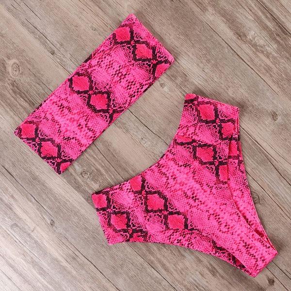 RUUHEE Bandage Bikini Swimwear Women Swimsuit High Waist Bikini Set 2020 Bathing Suit Push Up Maillot De Bain Femme Beachwear - souvikdeysample