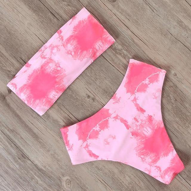 RUUHEE Bandage Bikini Swimwear Women Swimsuit High Waist Bikini Set 2020 Bathing Suit Push Up Maillot De Bain Femme Beachwear - souvikdeysample