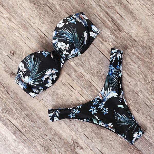 RUUHEE Bikini Swimwear Women Swimsuit 2020 Leopard Brazilian Bikini Set Push Up Bathing Suit Female Summer Beach Wear Biquini - souvikdeysample