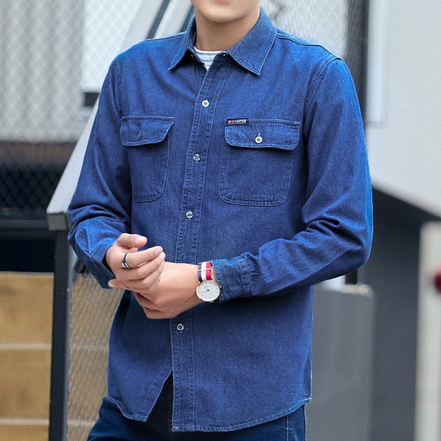 Denim Shirt Men