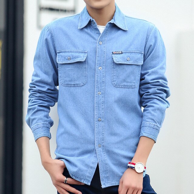 Denim Shirt Men
