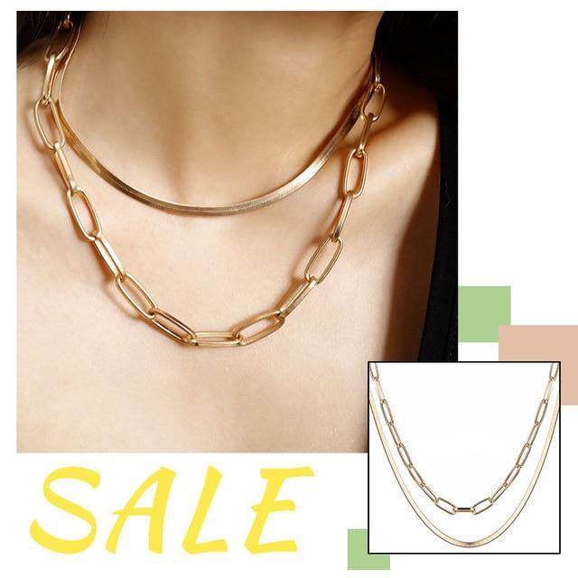 VKME Vintage Multi-layer Chains Necklaces - souvikdeysample