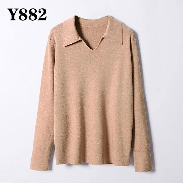 Aachoae Autumn Winter Women Knitted Turtleneck Cashmere Sweater 2020 Casual Basic Pullover Jumper Batwing Long Sleeve Loose Tops - souvikdeysample
